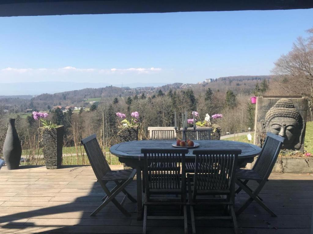 Petite Maison A L'Oree Des Bois Vue Magnifique Sur Le Lac Zenitude Et Plenitude Belmont-sur-Lausanne Екстериор снимка